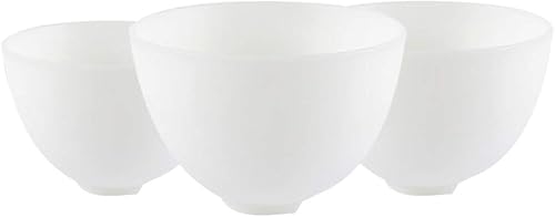 EXCEART Tazón de mezcla de máscara facial, 3 unidades, tazones de mezcla de máscara facial de silicona, herramienta de mezcla de máscara de barro,