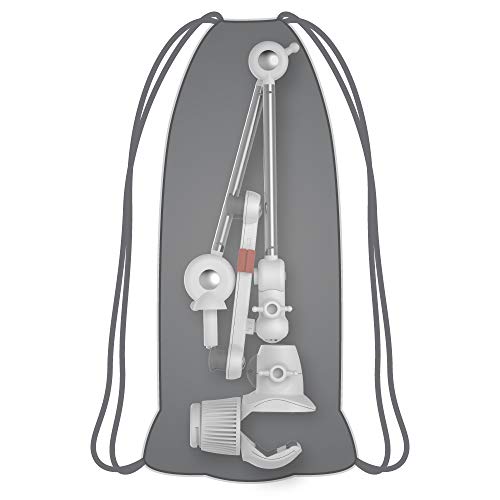 Barkan Tablet Mount Holder For 4-12 Inch Devices, Portable Multi-Position, 360 Degree Rotation Bracket, Fits Apple Ipad/Air/Mini, Samsung Galaxy Tab, Firm Clamp, For Smartphone White/Grey/Silver #TOP6