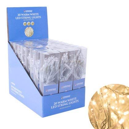 Guirlande de 20 LED à piles Blanc chaud Cover