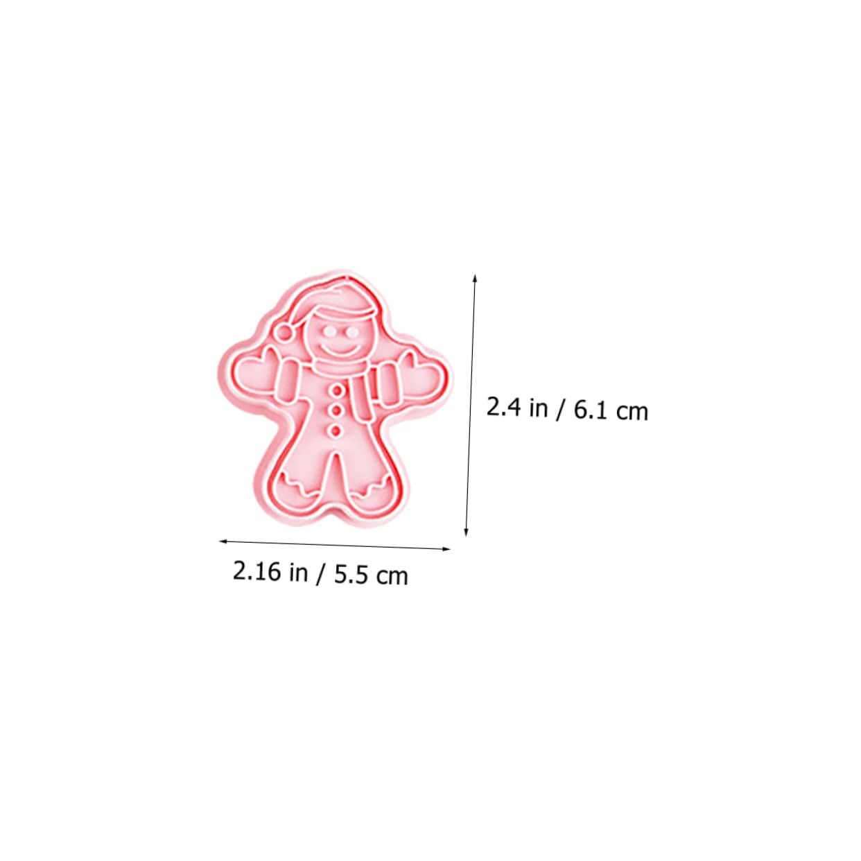 Alipis 5 Sätze Keksform Christmas-decorations Christmas Decoations Geschenkideen Weihnachtsdeko Xmas Keksförmchen Plätzchen Gold Die Gebäckform Drücken Backen Pp Rosa 8 Stück * 5