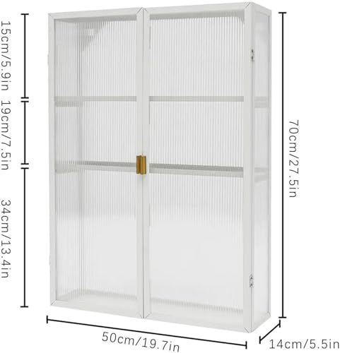 Meuble wc suspendu blanc pour optimiser les petits espaces avec portes - 3