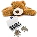 52Pcs Occhi di sicurezza per bambola, Occhi di orso di plastica neri Accessori per la fabbricazione di animali di peluche fatti a mano fai-da-te 12-20MM