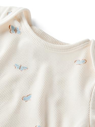 little planet by carter's Girl 2-piece Pants Set made with Organic Cotton, Butterfly, 3M2