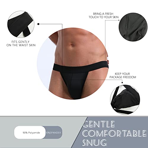 KAREN SPACE Men's Jockstrap Sexy Underwear, Ice Silk G-String Athletic Supporters for Men2