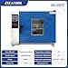 110V/220V Industrial Drying Oven Lab Industrial Digital Forced Air Convection，Rt+10-300°C Stainless Steel Liner,Blue-16L-600W
