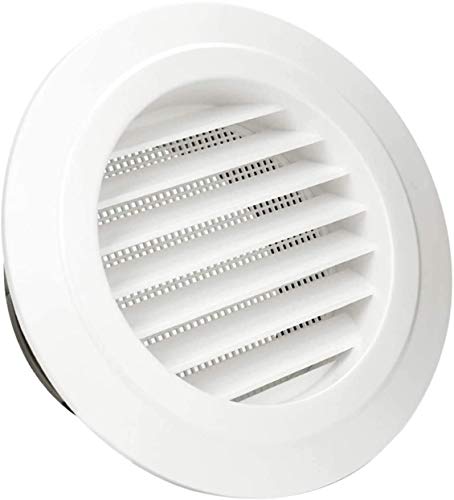 Bouche de Ventilation, HG Power 4' Grille de Ventilation Ronde ABS avec Anti Insectes Grille de Protection pour Conduits (ø100mm)