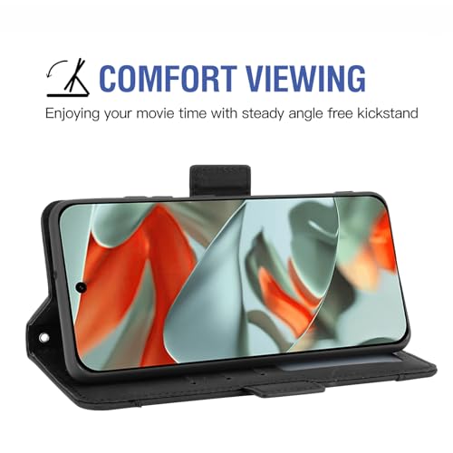 Asuwish Compatible with Google Pixel 9 Pro XL Wallet Case and Tempered Glass Screen Protector Card Holder Stand Leather Flip Cell Accessories Phone Cover for Pixel9 9Pro 9ProXL Nine Women Men Black - Image 3