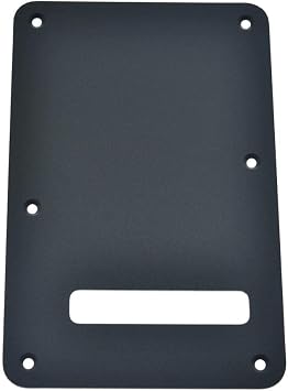 KAISH Matte Aluminum ST/Strat Tremolo Back Plate Cover Metal Anodized Trem Cavity Cover for American/Mexican Strat/Stratocaster Matte Black