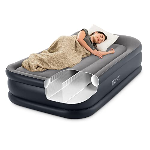 Intex Dura-Beam Series Deluxe Pillow Rest Raised Airbed with Internal Pump & Built-in Pillow, Twin by Intex - Used condition - Image 7