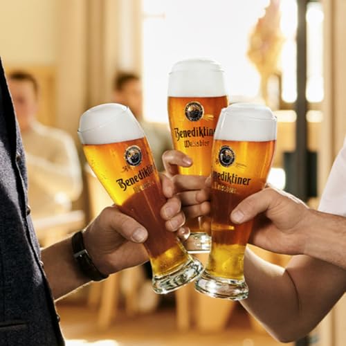 Pack 4 Cervejas de trigo Benediktiner Weissbier Lata 500ml - Total 2 litros