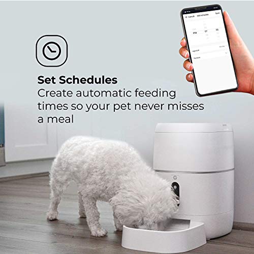 Home Zone Pet Automatic Feeder - Smart Wireless Pet Feeder for Small Dogs and Cats, 6L - Image 4