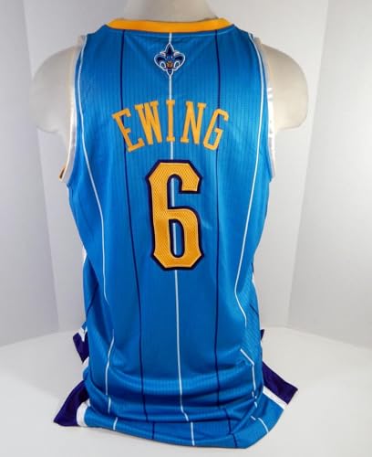 2011-12 New Orleans Hornets Patrick Ewing #6 Game Issued Jersey 2XL2 2522 - NBA Game Used