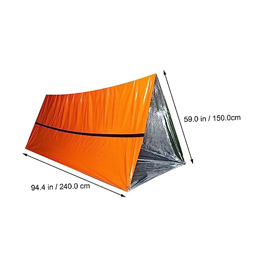 Carpa de supervivencia ligera para exteriores naranja miniatura 2