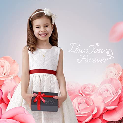 Initial Necklaces For Girls Gifts, 14K Gold Filled Personalized Pendant A Letter Necklace Girls Jewelry Tiny Double Side Engraved Disc Initial Necklace Romantic Birthday Gifts For Girls Women Teens #TOP1