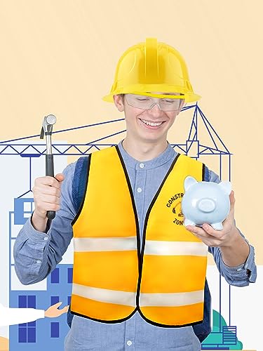 Disfraz de trabajador de construcción para niños 12 piezas miniatura 4