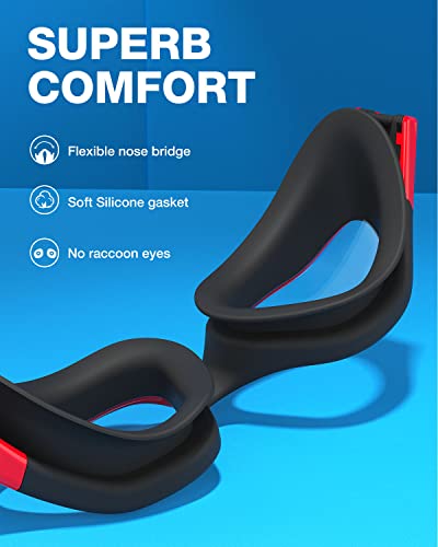 Image of ZIONOR Swim Goggles, Upgraded G1 Polarized Swimming Goggles Anti-Fog for Adult Men Women