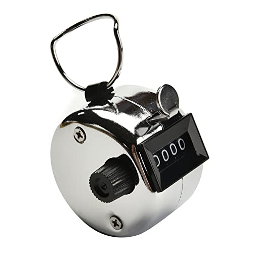 Othmro Plasitc Hand Tally Counter 4-Digit Tally Counters Mechanical Palm Counter Clicker Counter Handheld Pitch Click Counter Number Count for Row, People, Golf, Lap & Knitting, Pink