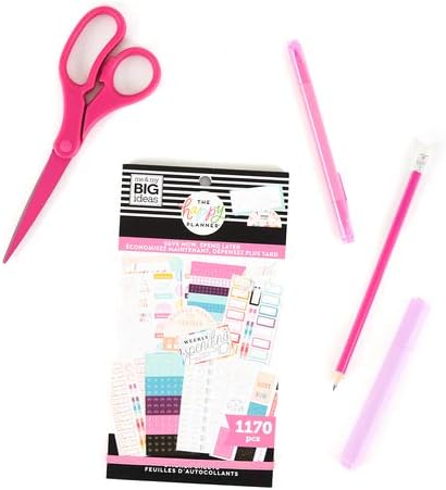 The Happy Planner Sticker Value Pack - Planner Accessories - Save Now Spend Later Theme - Multi-Color - Great for Budgeting & Organizing - 30 Sheets, 1170 Stickers : Office Products