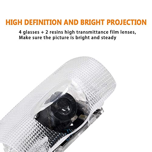 4 Pack LED Car Door Logo Light Projector, Welcome Laser Lights Car Door Courtesy Lights 3D Logo Door Lights White LED Projector Lamps for RXESGXLSLXISGSRCUX Series Lexus Door Light Replacement