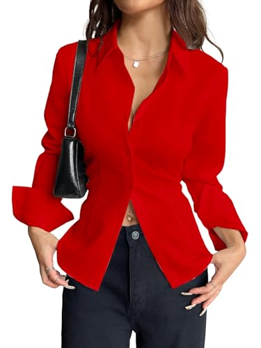 Image of Aahwan Women Polyester Modern Fit Yellow Solid Front Button Long Sleeve Casual Shirt