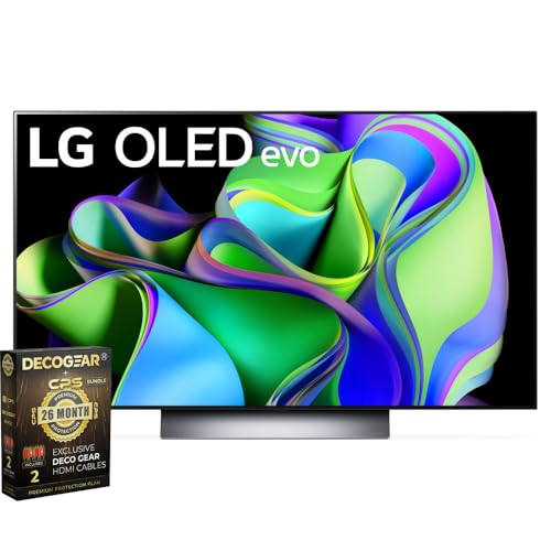 LG OLED55C3PUA OLED evo C3 55 Inch HDR 4K Smart OLED TV (2023) + ...