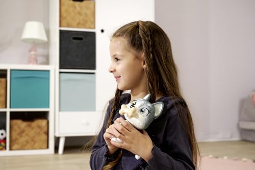 Simba 105950135 Pamper Petz Husky (ca. 15 cm) - Spielzeug-Hund mit Trink- und Nässfunktion für Kinder ab 3 Jahre - interaktives Tier-Baby mit Spiel-Zubehör und magischer Pfote