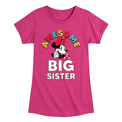 Disney - Jr. Mickey & Friends - Awesome Big Sister - Toddler and Youth Girls Short Sleeve Graphic T-Shirt
