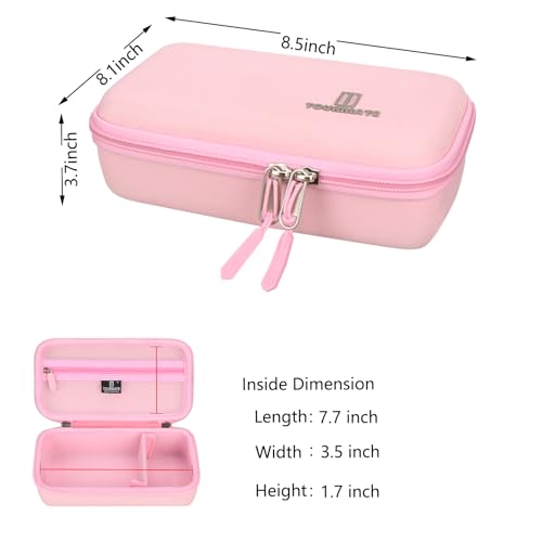 Maleta dura para cámara de viaje rosa miniatura 4