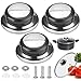 3 Piezas Pomo Tapa Olla,Pomo Tapa Cacerola,Perillas Pomo Recambio Tapadera,Antiescaldantes,Resistente al calor, tapa de olla mango de elevación para Tapa de Acero Inoxidable Para Olla,Tapa de Vidrio