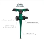 Yard Sprinkler, 360° Rotating Lawn Sprinkler with Up to 3,000 Sq. Ft Coverage - Adjustable, Weighted Gardening Watering System