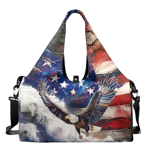 Workout Bag for Men Waterproof Gym Duffle Bag with Wet Pocket, Shoes Compartment Small Duffle Bag Lightweight Breathable Overnight Bag