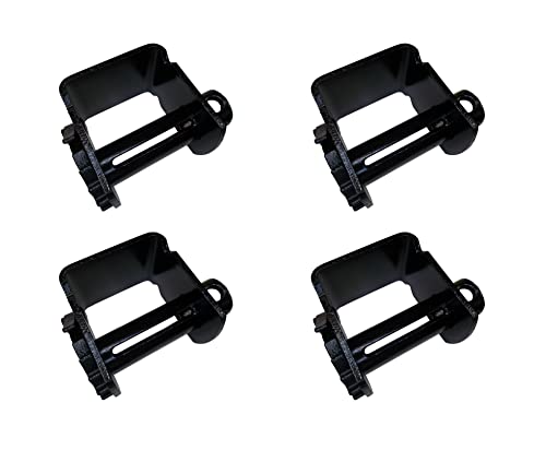 Mega Cargo Control (4 - Pack) Truck Sliding Winch Flatbed Trailer Winches for 2" - 4" Winch Strap, Standard Profile 152 mm
