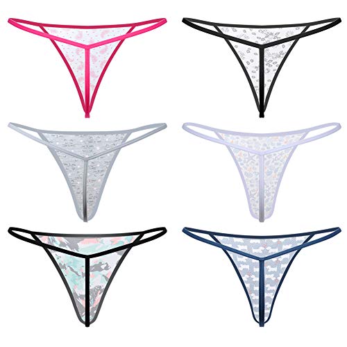 Image of Cotton G-string, Women Panties Simple Thongs Lightweight Multi-Pack G-string&T-back