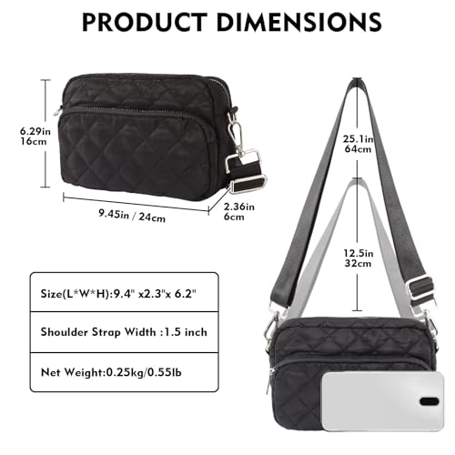 Crossbody Bags for Women Quilted Puffer Small Crossbody Puffy Purses Shoulder Handbag Crossbody Bag for Women Travel3