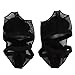 Agatige 1 Paar Dance Toe Pad Nylon verschleißfester Fußschutz Tanzsocken Fußriemen für Frauen(XL-Schwarz)