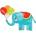 1- BALLOON new CIRCUS ELEPHANT 33" w/ BALLOONS carnival PARTY,36 in x 26 in