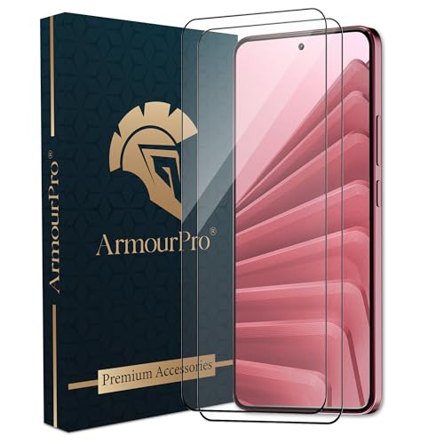 Image of ArmourPro Military Grade Gorilla Tempered Glass Compatible For Redmi Note 14 SE (6.67 Inch) With Easy Installation Kit for Smartphone| Edge To Edge Coverage | Black, Pack of 2