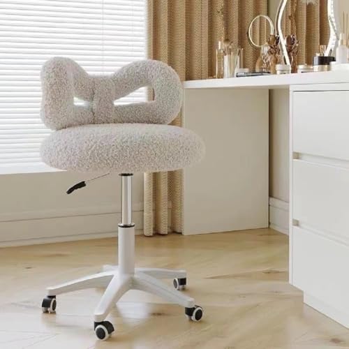 Sillón con respaldo mariposa gris y ruedas miniatura 1