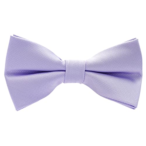 Image of Pre-Tied Adjustable Solid Tuxedo Bow Tie for Boys and Men
