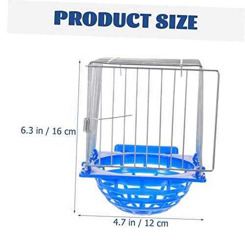 Nid d'élevage pour oiseaux en structure durable avec fixation cage solide supérieure