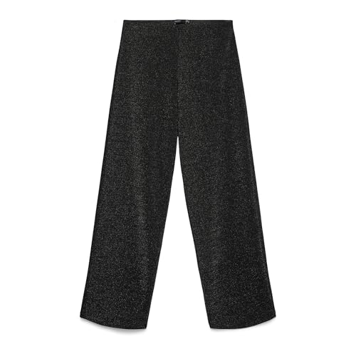 Pantalon large à paillettes VERO MODA Vmberlin Noir S 32L matière premium