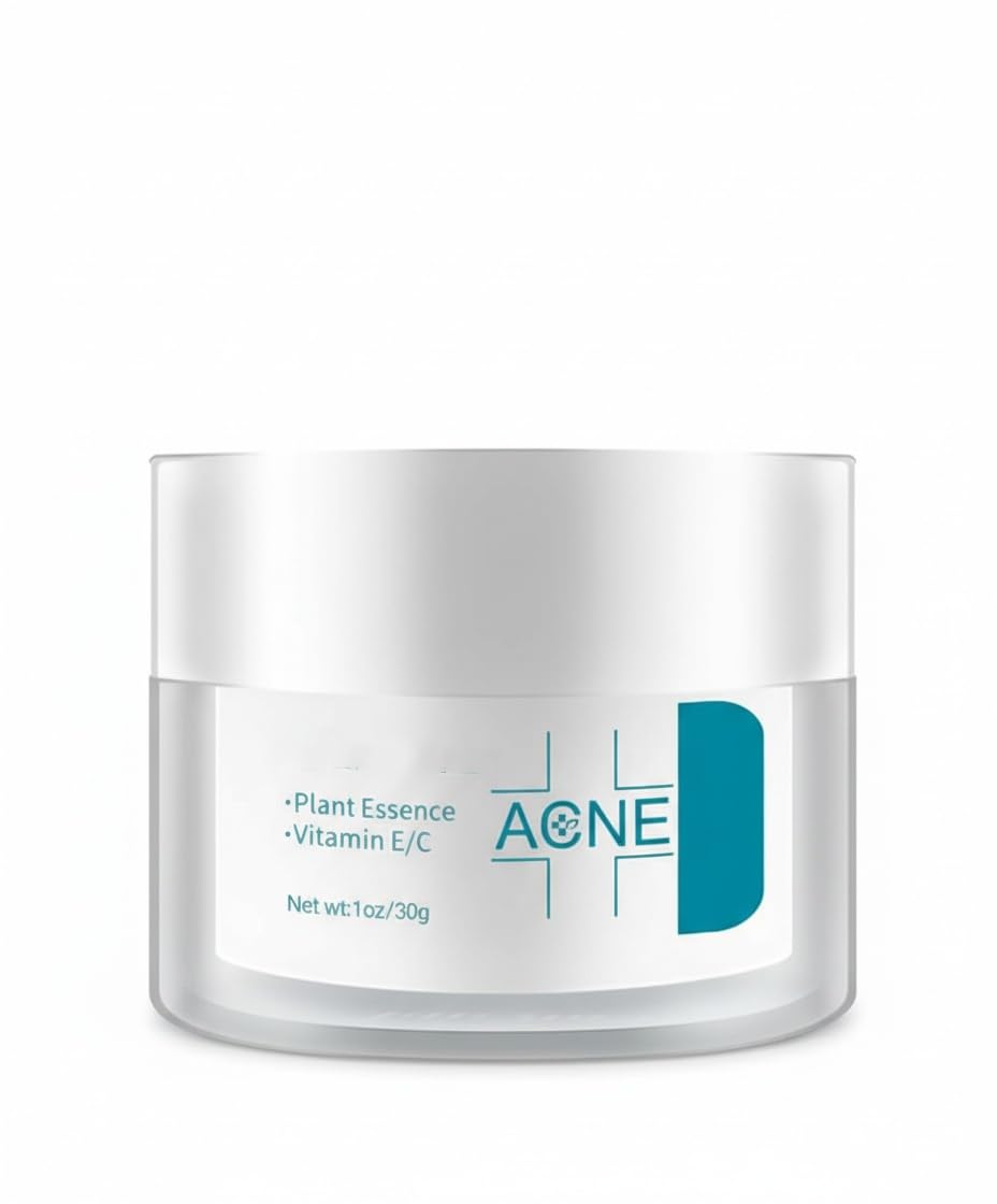 Herbal Anti-Acne Cream, Centella & Licorice Extract Spot Treatment for Blackheads and Acne-Prone Skin – Reduces Spot Size, Pimples, and Scars – Effective Overnight Moisturizer for All Skin Types