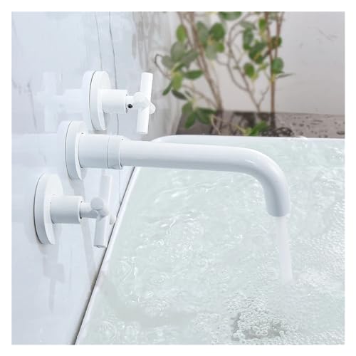 Grifo de bañera empotrado de latón cromado con salida cascada de lujo 5