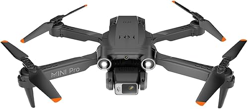 Dron de doble cámara para niños, mini dron con cámara HD para adultos principiantes, dron plegable, batería integrada de 1800 mAh, retención de