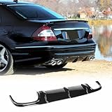 W211 Rear Bumper Lip Diffuser fits for Mercedes Benz E-Class W211 E55 2002-2006 AMG Sedan 4Door Gloss Black FRP Rear Bumper Cover Lower Lip Spoiler Valance Protector Body Kits Factory Outlet