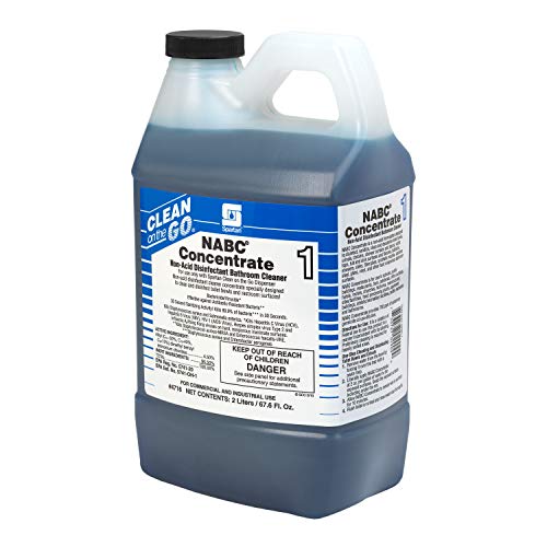 Spartan NABC Clean On The Go #1 Non Acid Restroom Disinfectant Cleaner 2 Liter Case of 4
