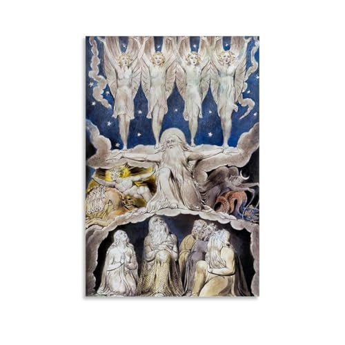 Affiche William Blake Romanticisme pour déco murale salon 50x75 cm