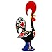 Galos 8 Inch Good Luck Portuguese Rooster Barcelos Metallic Figurine for Kitchen Decor (Black)