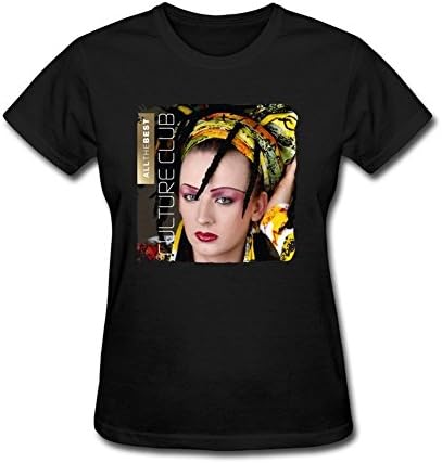 FUSHUOBTW Women's Culture Club T-shirt Size M Black