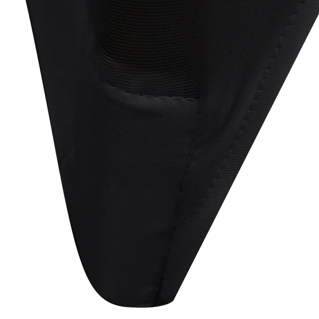 50 x Stuhlhussen schwarz Stretchhusse elastisch waschbar für Stühle bis 100 cm Höhe, Spannbezug rutschfest als Schutzhülle und Dekoration für Hochzeit Bankett Esszimmer Wohnzimmer
